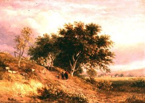 Paisaje rural inglés de Samuel David Colkett