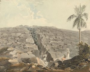Hendidura en una formación rocosa de Samuel Davis