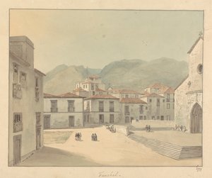 Funchal, Madeira: Una plaza con iglesia