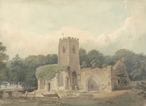 Antigua iglesia de San Lorenzo, Ayot St. Lawrence, Hertfordshire de Samuel Davis