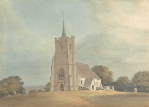 La iglesia de Knebworth Park de Samuel Davis