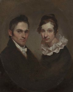 Reverendo (1789-1869) y Sra. de Hiram Bingham (Sybil Mosely, m. 1848) de Samuel Finley Breese Morse