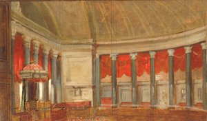 Estudio para La Cámara de Representantes, ca. 1821 de Samuel Finley Breese Morse
