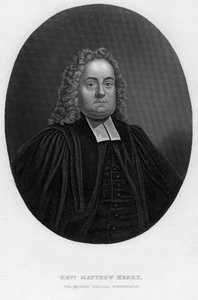 Matthew Henry 1662-1714, comentarista bíblico y clérigo inglés, siglo XIX de Samuel Freeman