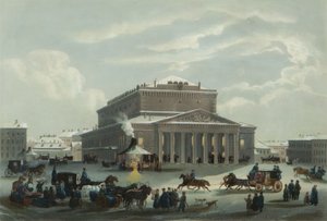 El Teatro Imperial Bolshoi Kamenny de San Petersburgo de Samuel Friedrich Diez