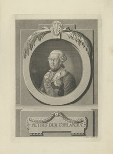 Peter von Biron 1724-1800, Duque de Curlandia y Semigalia, 1781