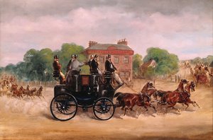 Arrastres del Club de los Cuatro en Mano. de Samuel Henry Alken