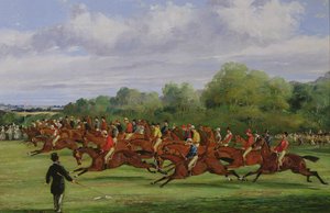 El inicio del Derby de 1862, 1862 de Samuel Henry Alken