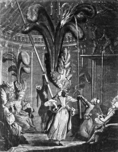 Una sugerencia a las damas para que cuiden sus cabezas, impreso por Sayer + Bennet, 1776