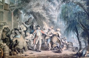 El Sargento Reclutador, siglo XVIII de Samuel Hieronymous Grimm