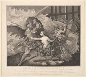 Satanás, Pecado y Muerte, Paraíso Perdido, Libro II de Samuel Ireland