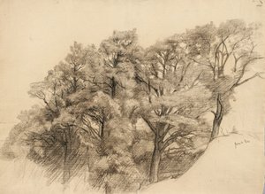 Paisaje con árboles, 1884 de Samuel Isham