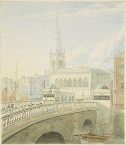 Puente de Bristol y Iglesia de San Nicolás de Samuel Jackson