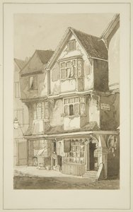 Casas antiguas, esquina de Long Row, Temple Street de Samuel Jackson