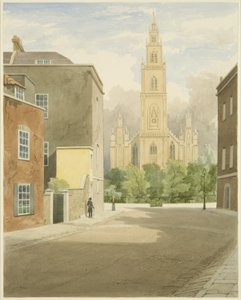Iglesia de San Pablo, Portland Square, desde Surrey Street de Samuel Jackson