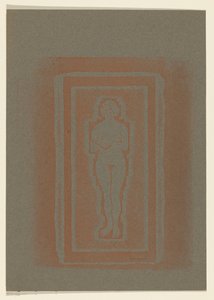 Desnudo con un libro o una losa de piedra en la mano de Samuel Jessurun de Mesquita (signed by artist)