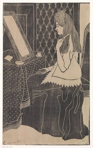 Mujer en el tocador de Samuel Jessurun de Mesquita (signed by artist)