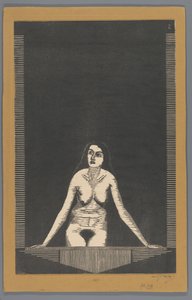 Mujer desnuda en la ventana