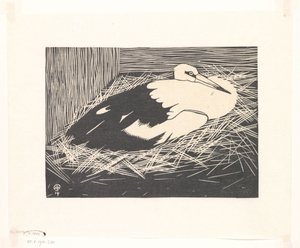 Cigüeña (Magoear stork) de Samuel Jessurun de Mesquita