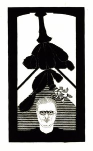 Autorretrato con un cactus de Pascua de Samuel Jessurun de Mesquita