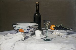 La botella negra, c.1905 de Samuel John Peploe