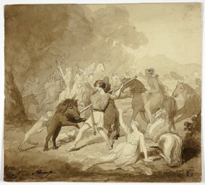 Escena de Cymbeline de Samuel John Stump