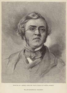 Retrato de William Makepeace Thackeray de Samuel Laurence