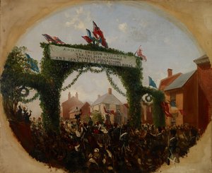 La inauguración del parque Calthorpe 1857, 1857 de Samuel Lines