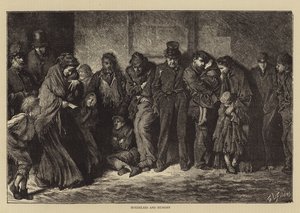 Sin hogar y hambriento de Samuel Luke Fildes