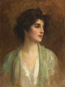 El chal verde de Samuel Luke Fildes