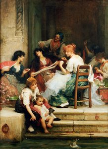Vida veneciana, 1884 de Samuel Luke Fildes
