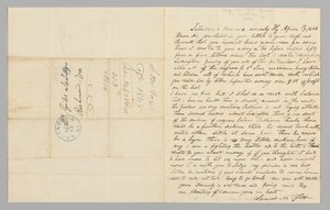 Carta a Giles Saunders de Samuel M. Fox sobre el comercio de esclavos, 17 de abril de 1848 de Samuel M. Fox