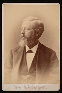 Retrato de Aaron Augustus Sargent 1827-1887, Entre 1876 y 1880 de Samuel Montague Fassett