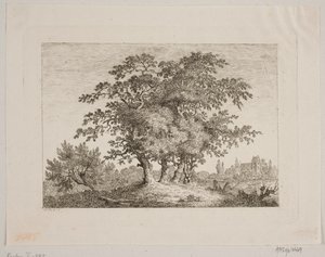 Paisaje con robles de Samuel Mygind