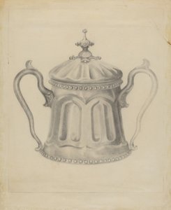 Azucarero de Peltre de Samuel O. Klein