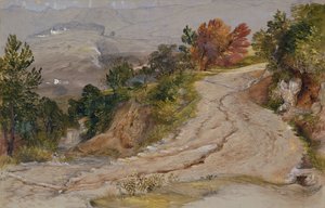Un camino de montaña en Italia de Samuel Palmer