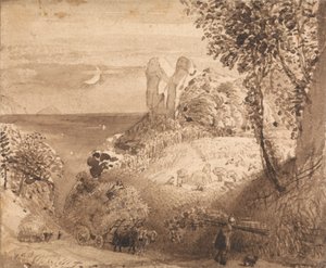Una escena pastoral de Samuel Palmer