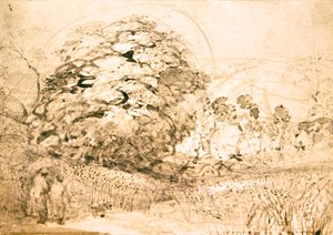 Un camino a través de un campo de maíz, c.1832-33