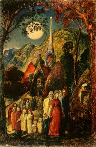 Volviendo de la Iglesia Vespertina de Samuel Palmer