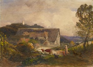 Patio de la granja en Princes Risborough de Samuel Palmer