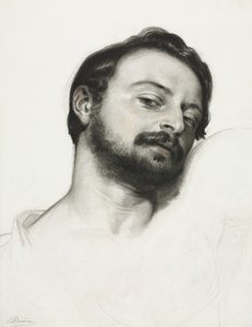 cabeza de un hombre de Samuel Palmer