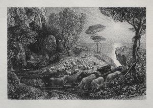 Moeris y Galatea de Samuel Palmer