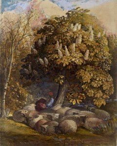 Pastoral con un Castaño de Indias, c.1830-31 de Samuel Palmer