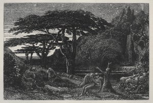El Bosque de Cipreses de Samuel Palmer