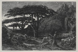 El bosque de cipreses, 1883 de Samuel Palmer