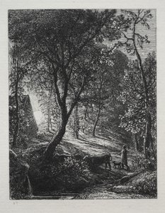 La cabaña del pastor, 1850 de Samuel Palmer