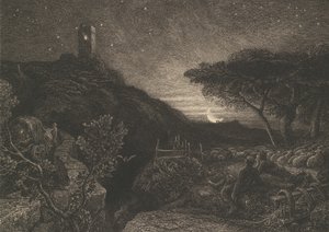 La torre solitaria, 1879 de Samuel Palmer