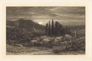 La luna creciente de Samuel Palmer
