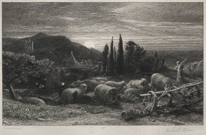 La luna creciente de Samuel Palmer