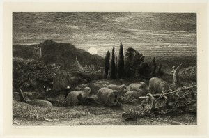 La Luna Creciente de Samuel Palmer